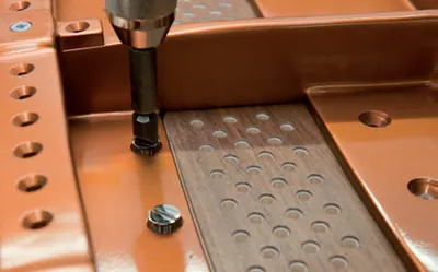 Bösendorfer artisans at work in Wiener Neustadt, Austria