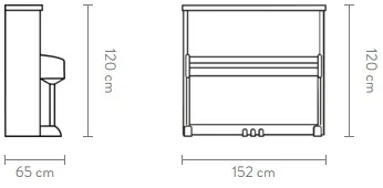 Dimensions of the Grand Upright 120